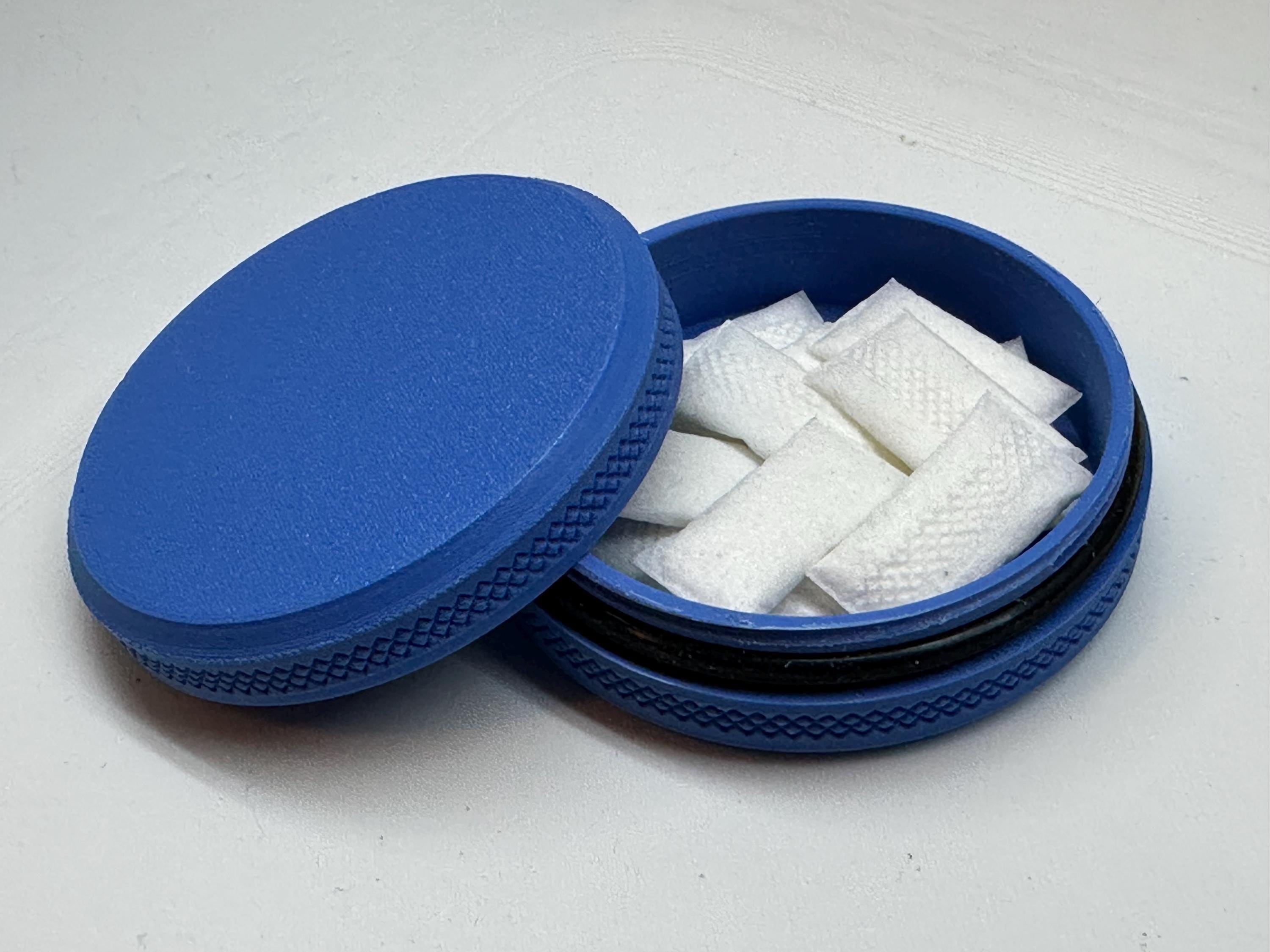 Small Zyn Can 3-Pack: Snus Storage Tin with O-Ring Seal
