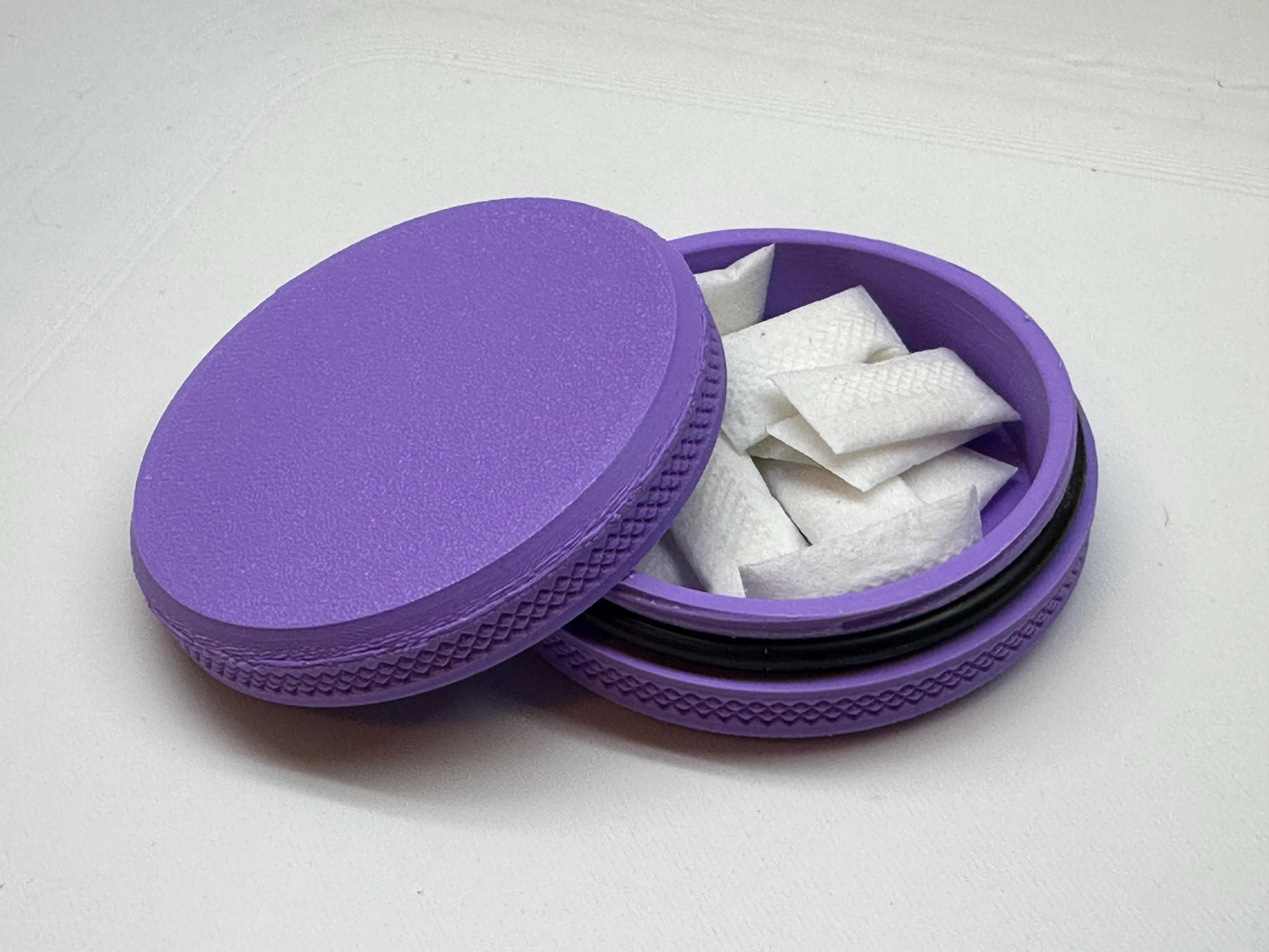 Small Zyn Can 3-Pack: Snus Storage Tin with O-Ring Seal