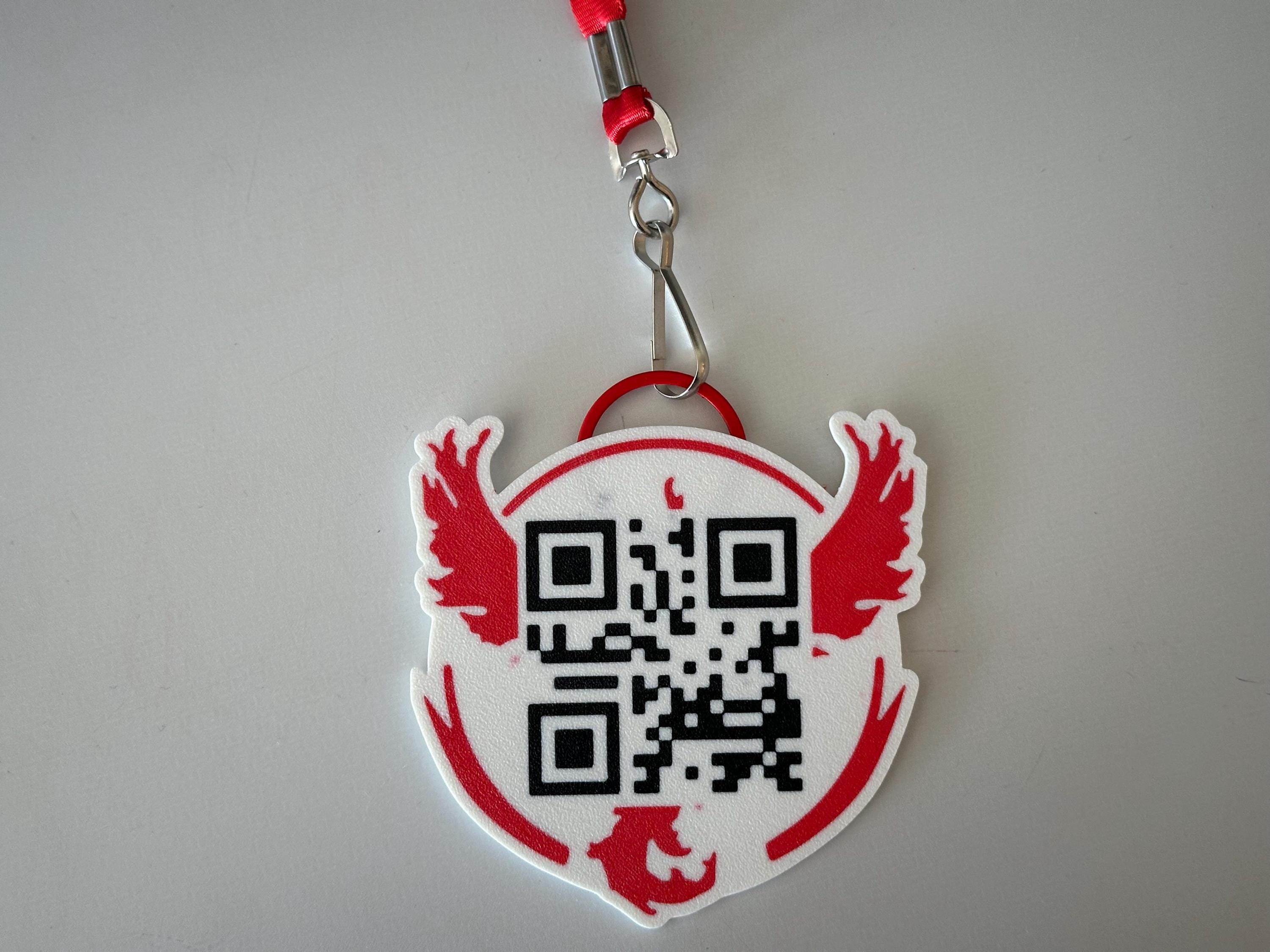 Pokémon GO Trainer Code Badge and Team Lanyard - Custom 3D Printed QR Badge & Team-Themed Lanyard - Necklace - Pokemon - Keychain - Friend